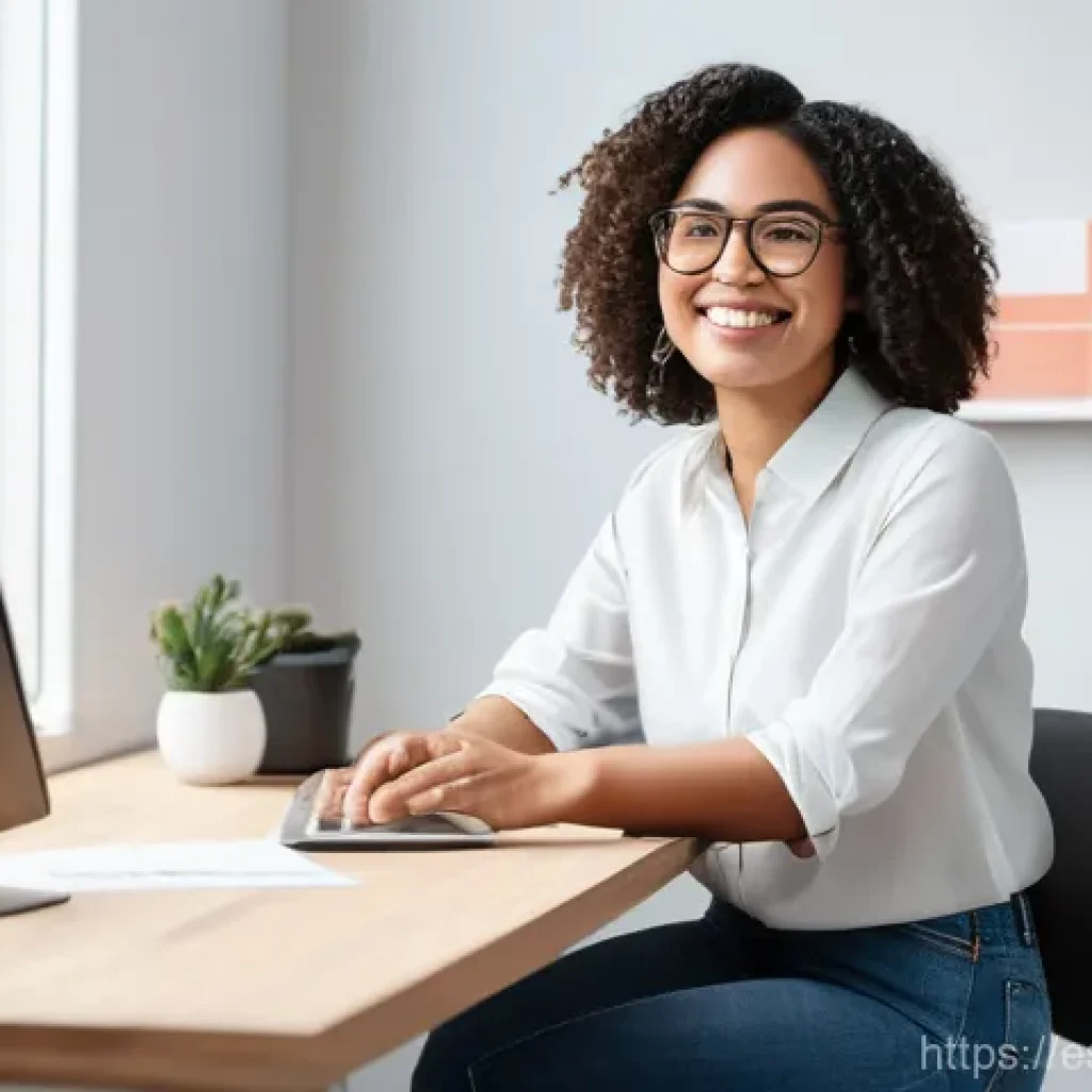 솔로프레너의 사회적 미디어 활용법 - **Prompt:** A warm, inviting digital illustration of a diverse solopreneur in their mid-30s, sitting...