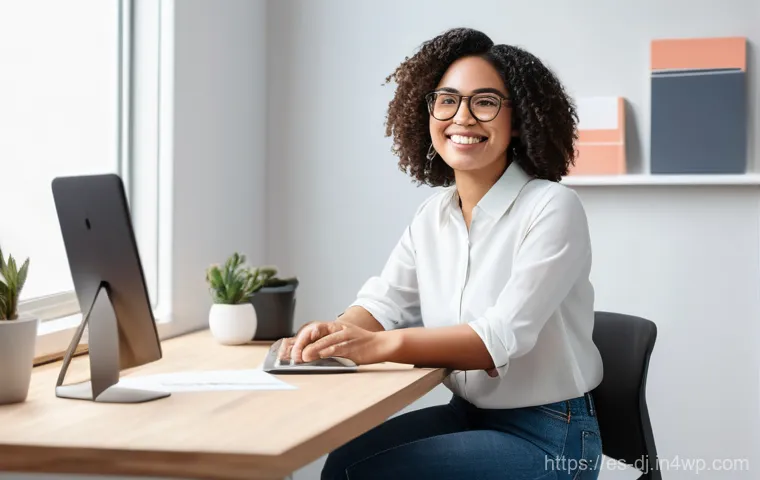 솔로프레너의 사회적 미디어 활용법 - **Prompt:** A warm, inviting digital illustration of a diverse solopreneur in their mid-30s, sitting...