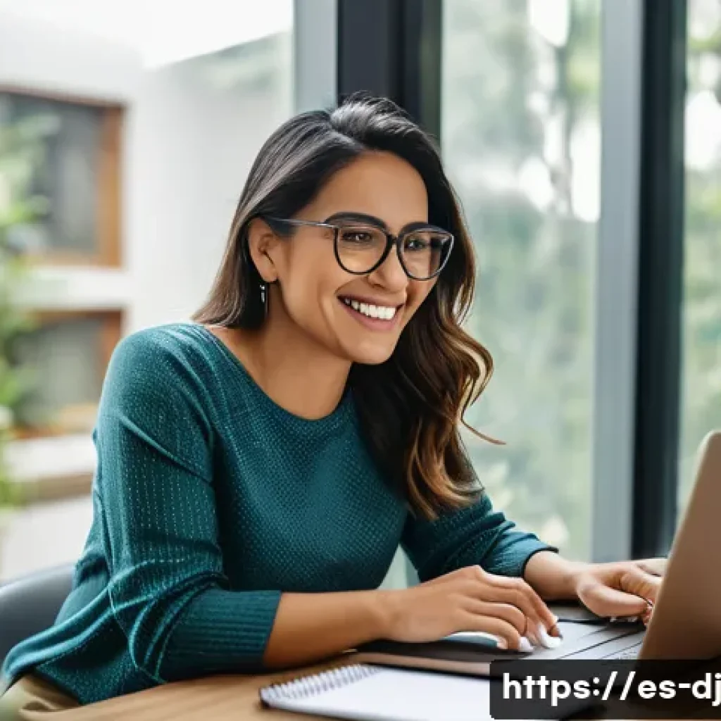 솔로프레너 네트워크의 리더십 특성 - A confident Hispanic solopreneur woman in her 30s working at a modern home office in Mexico City, su...